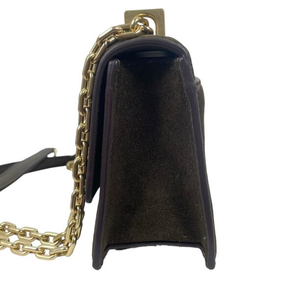 Kate Spade Deco Suede Mini Crossbody Bag Shoulder Bag Burnt Sage Green - Picture 8 of 14